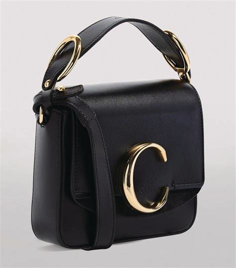 chloe black handbag|chloe make up bag.